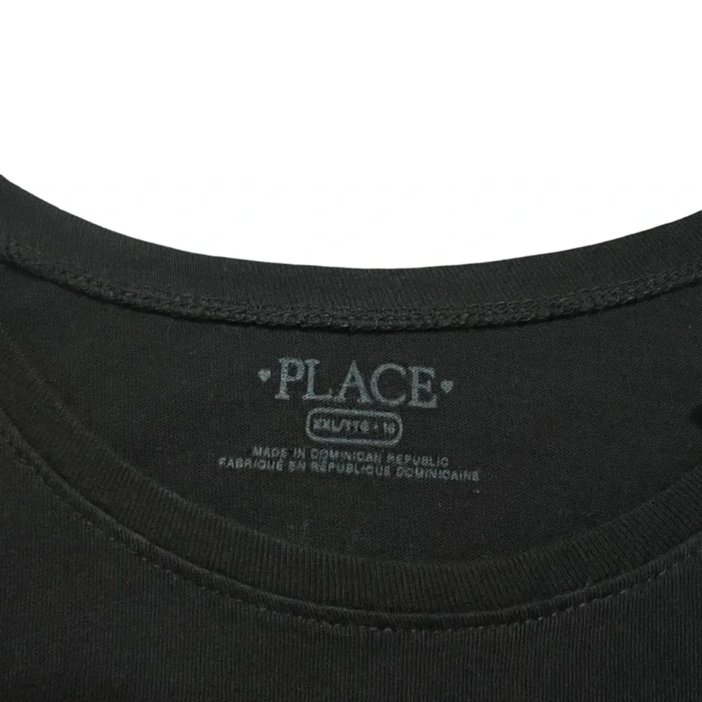 NEW The Children’s Place XXL (16) Black Cat Graphic T-Shirt